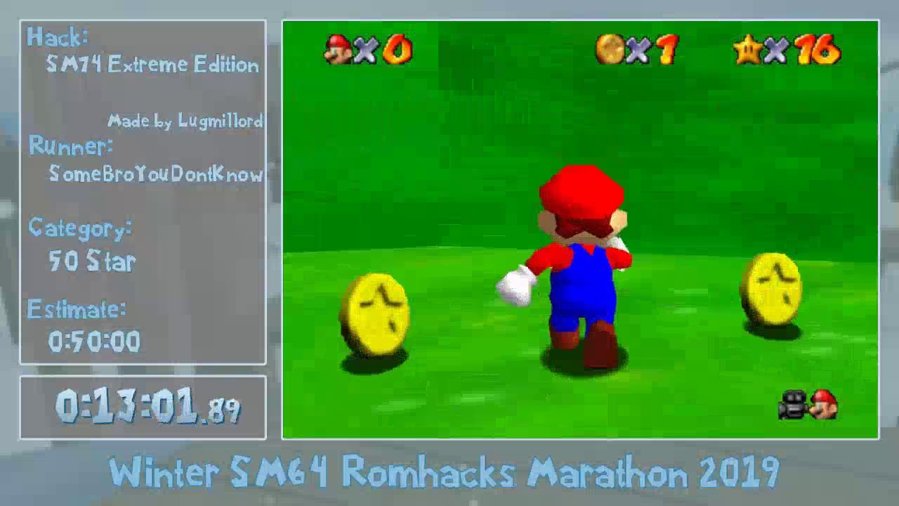 WSRM2019 - Super Mario 74 Extreme Edition 50 Star by SomeBroYouDontKnow
