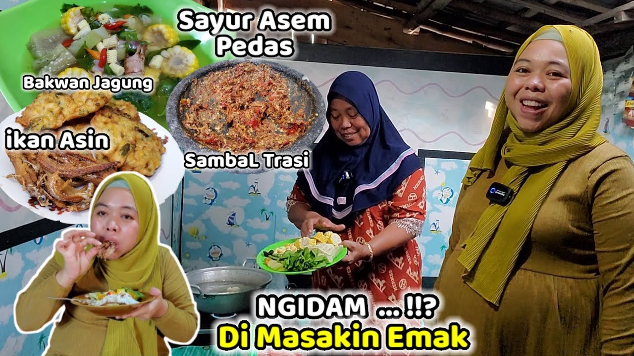 NGIDAM - Di Masakin Emak ‼️ Sayur Asam + Ikan Asin SambaL Trasi