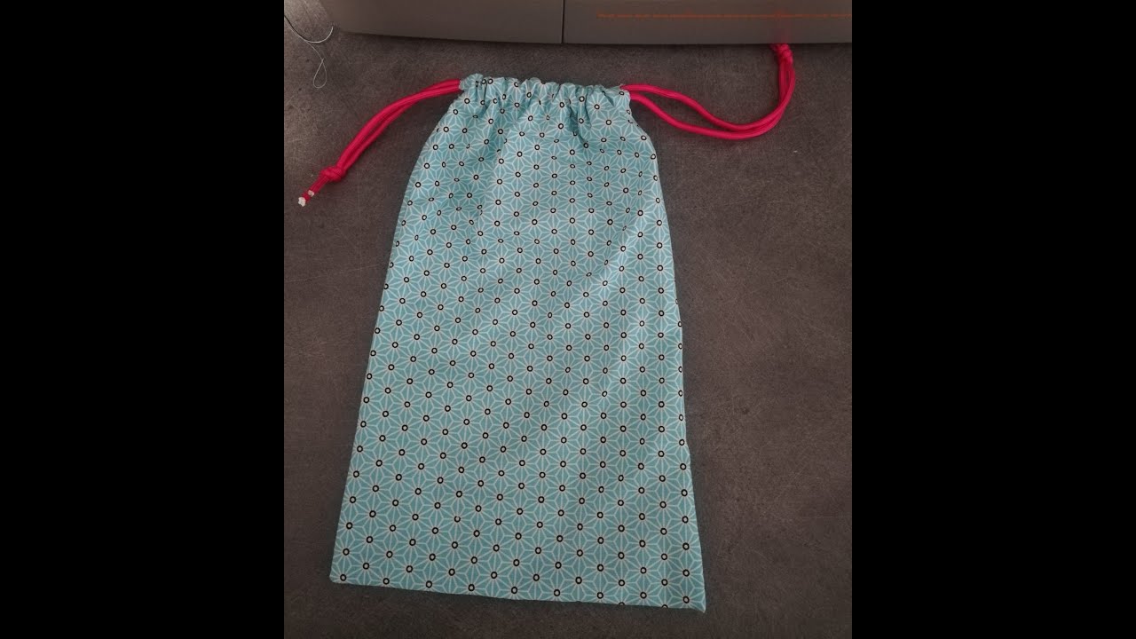 Tuto couture débutant DIY sac pochon