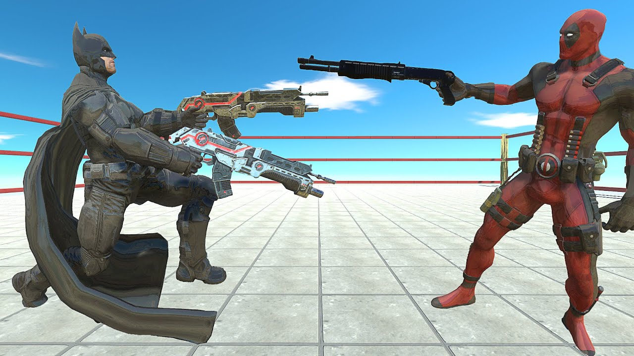 DEADPOOL VS BATMAN - Animal Revolt Battle Simulator