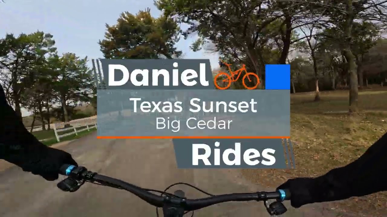 Texas Sunset | Full Trail Mountain Biking DFW | Big Cedar Wilderness Trails