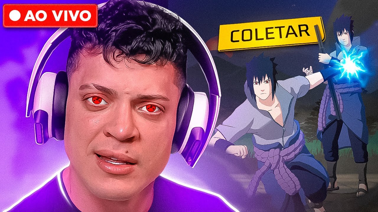 🟢 SKIN SASUKE FREEFIRE - CEROL AO VIVO FREEFIRE