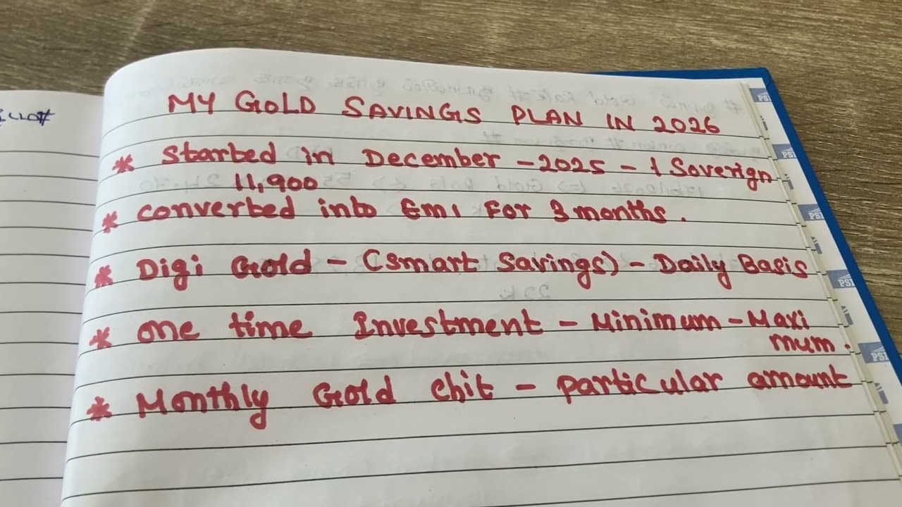 # My Gold Saving Plan in 2026 # Planned & Started in 2026# 
