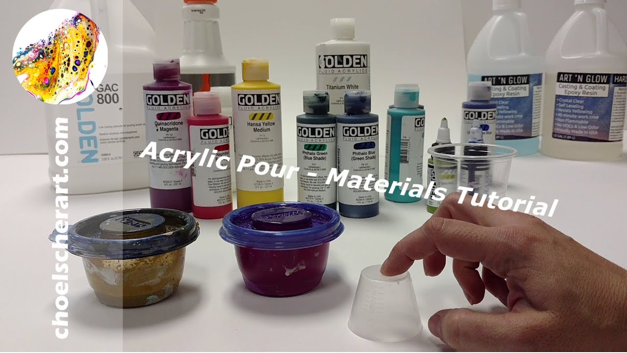 👩&zwj;🏫Acrylic Pour -Best Ingredients and Tools -Tutorial