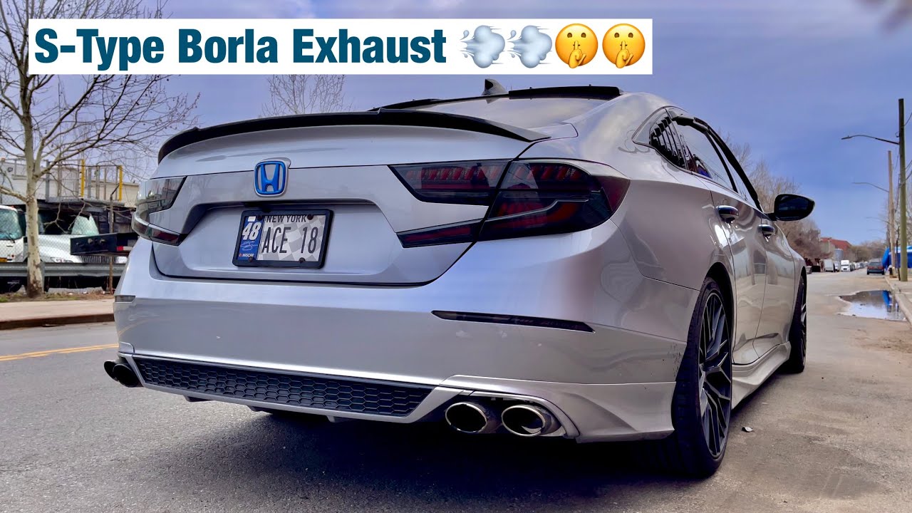 Выхлопная система FBO Honda Accord Borla S-Type 2018-2022 на моем 1.5