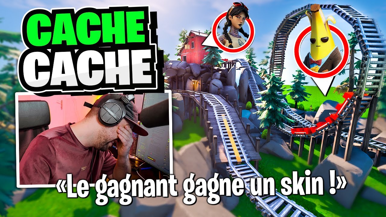 Cache-cache dans un parc d'attractions sur Fortnite Créatif !