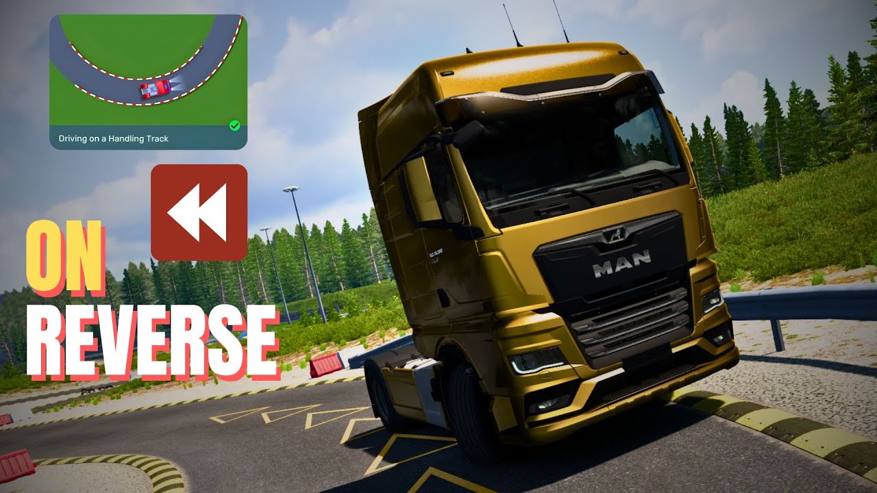 ETS2: Backwards Driving Academy! (Crazy Challenge)