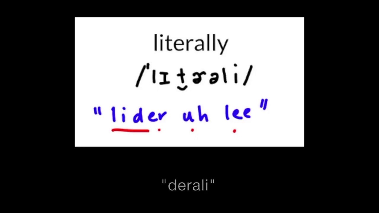 How to Pronounce Literally