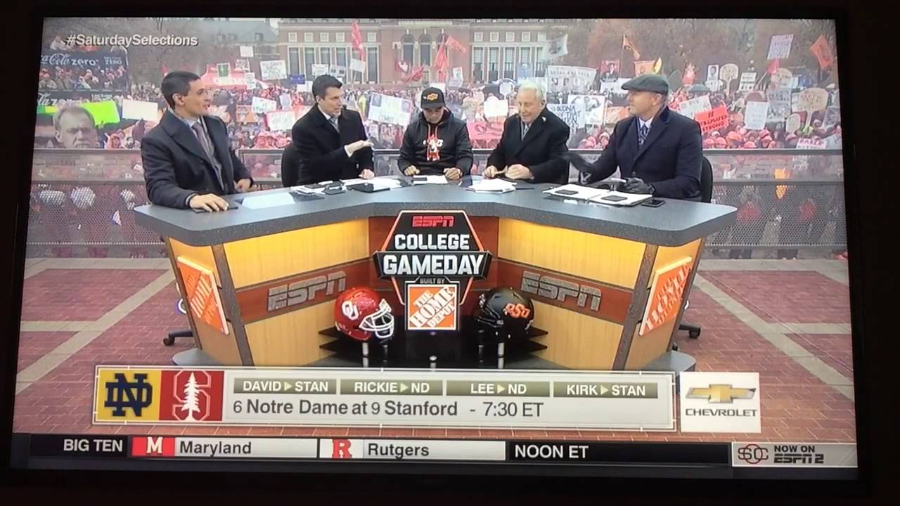 College Gameday picks 11/28/2015