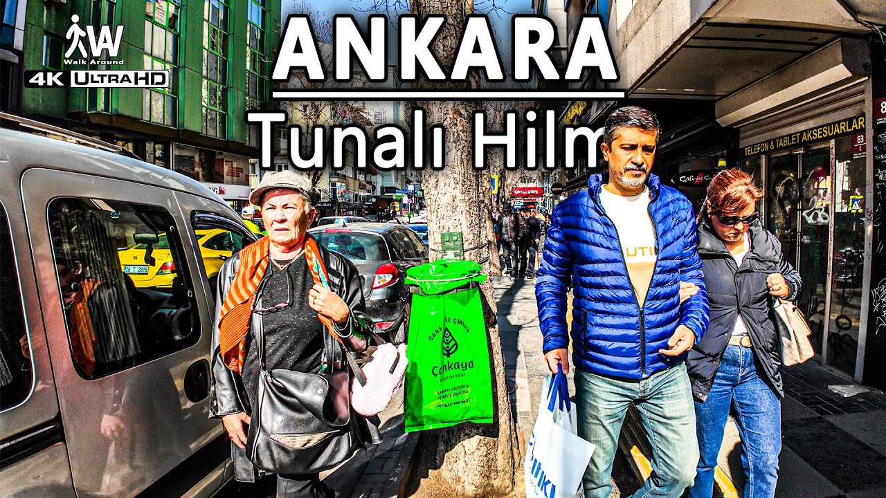 Tunalı Hilmi'de 4K Yürüyüş Turu | Ankara's Iconic Street Walk