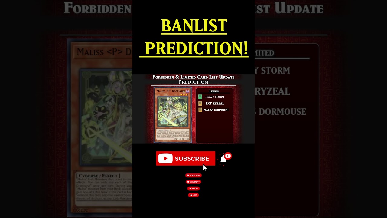 NEW Yugioh Banlist Prediction 2025!