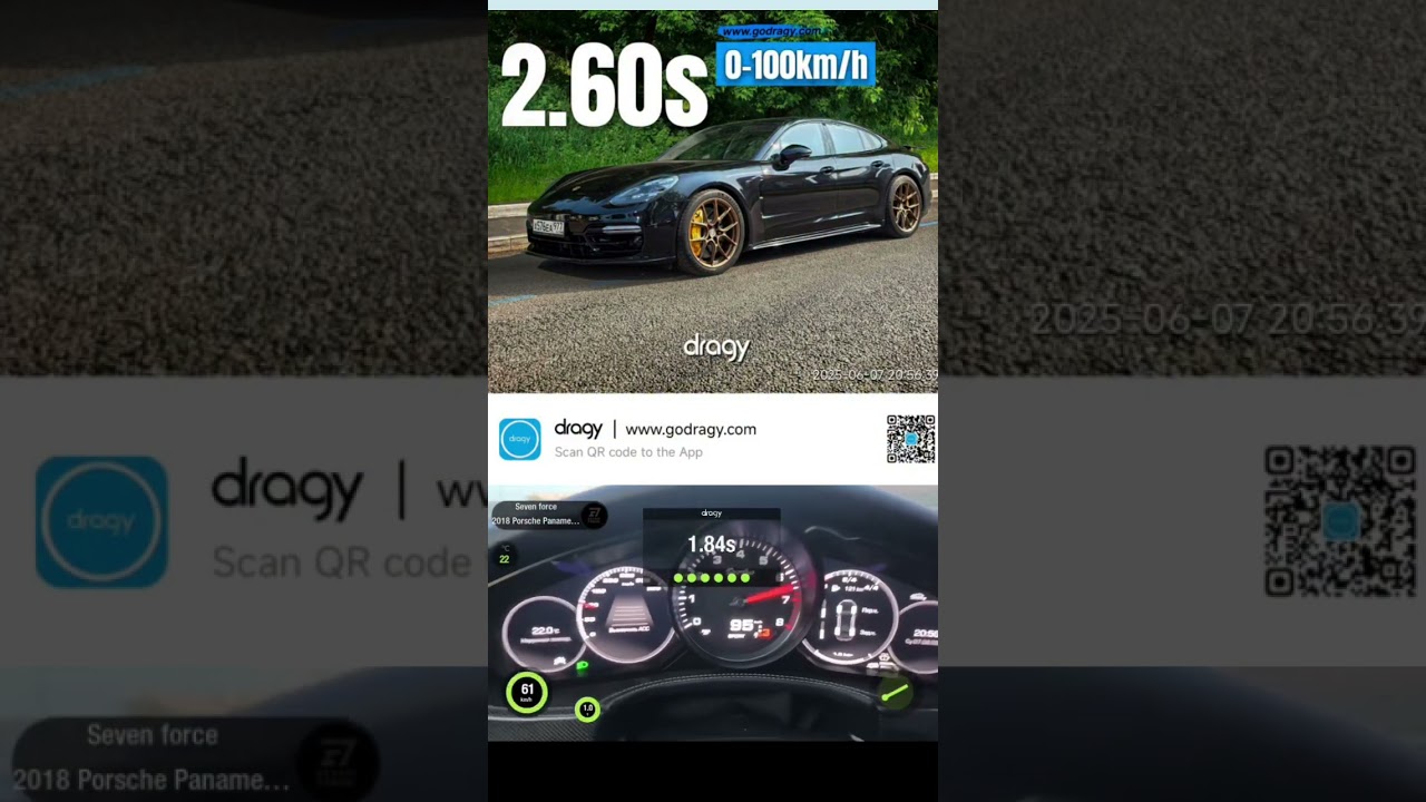 Porsche panamera turbo seven force st2 acceleration 0-100 2.6sec