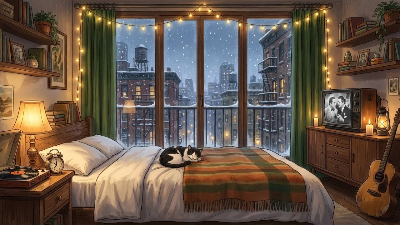 It’s the 1940s, and you’re listening to classic jazz on a cozy snowy night