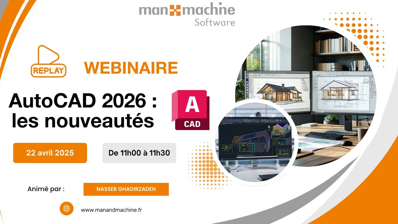 Replay webinaire AutoCAD 2026  les nouveautés