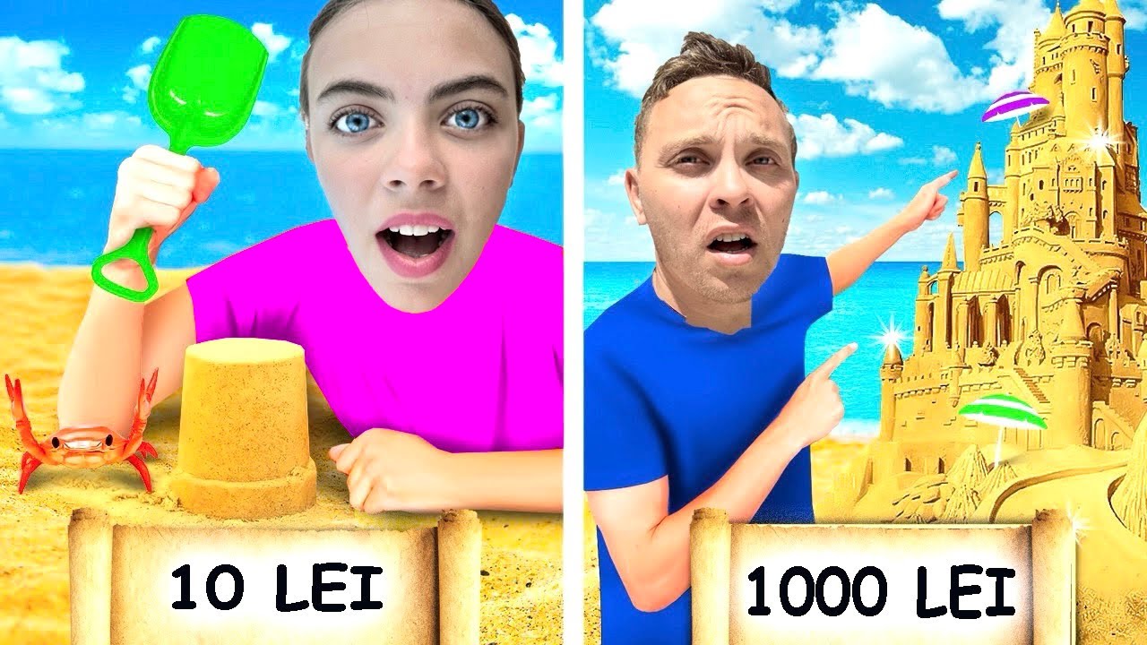 CASTEL DIN NISIP de 10 LEI vs 1000 LEI !