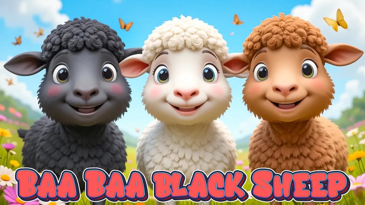 Baa Baa Black Sheep 🐑 | Nursery Rhymes & Kids Songs | Fun Learning for Babies & Toddlers