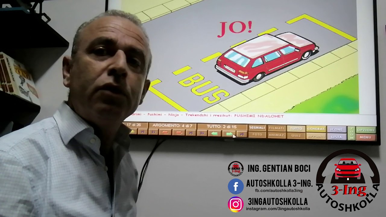 Ndalimi | Qëndrimi | Pushimi - AutoShkolla 3ING - Ing. Gentian Boçi