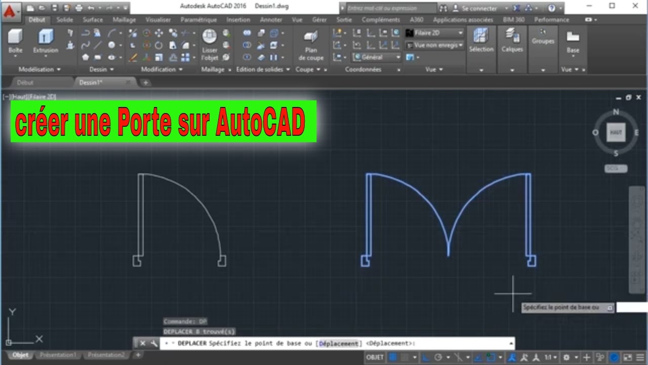 Comment Créer une Porte sur AutoCAD ?