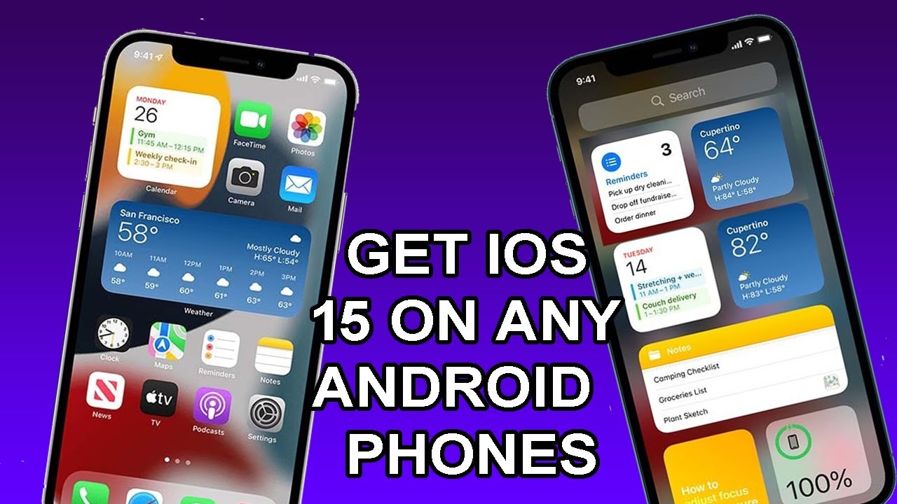 Get iOS 15 On Any ANDROID PHONE | How to Install IOS 15 ON ANDROID DEVICE WITH WIDGETS