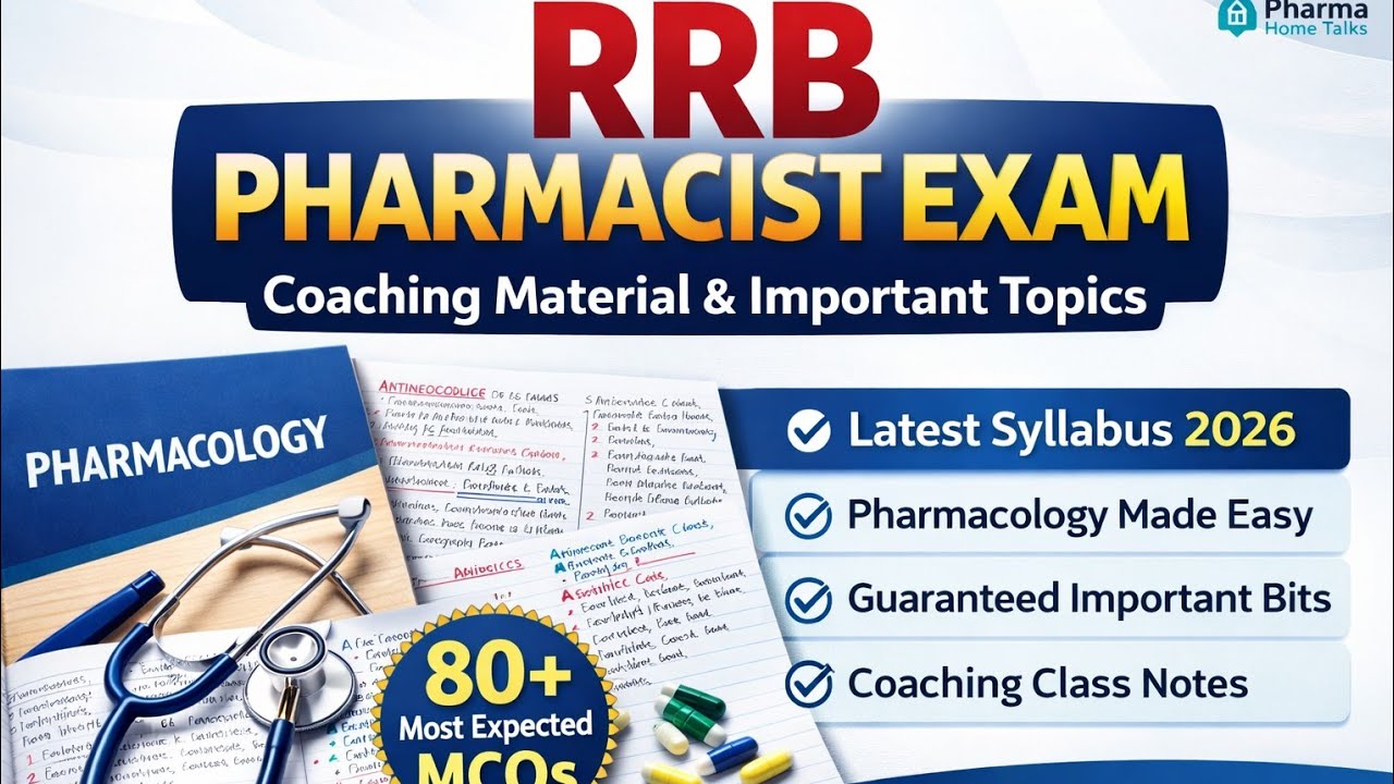 #rrbpharmacist2026 preparation coaching imp mcq's must watch to crack the exam #rrb #pharmacist