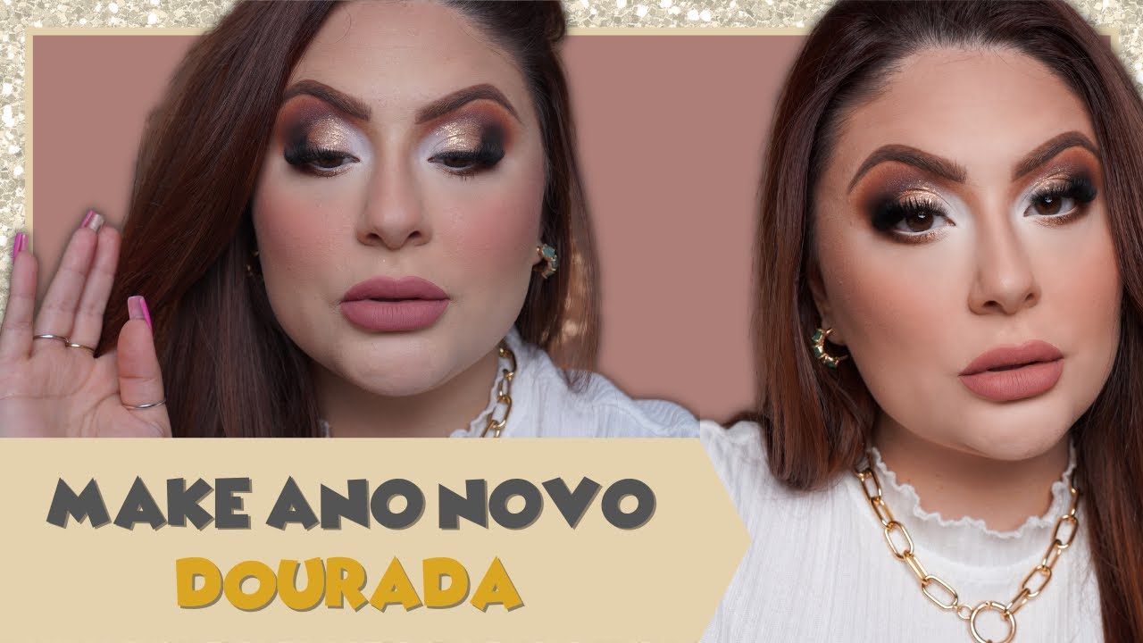 Maquiagem DOURADA para arrasar no Ano Novo / Réveillon