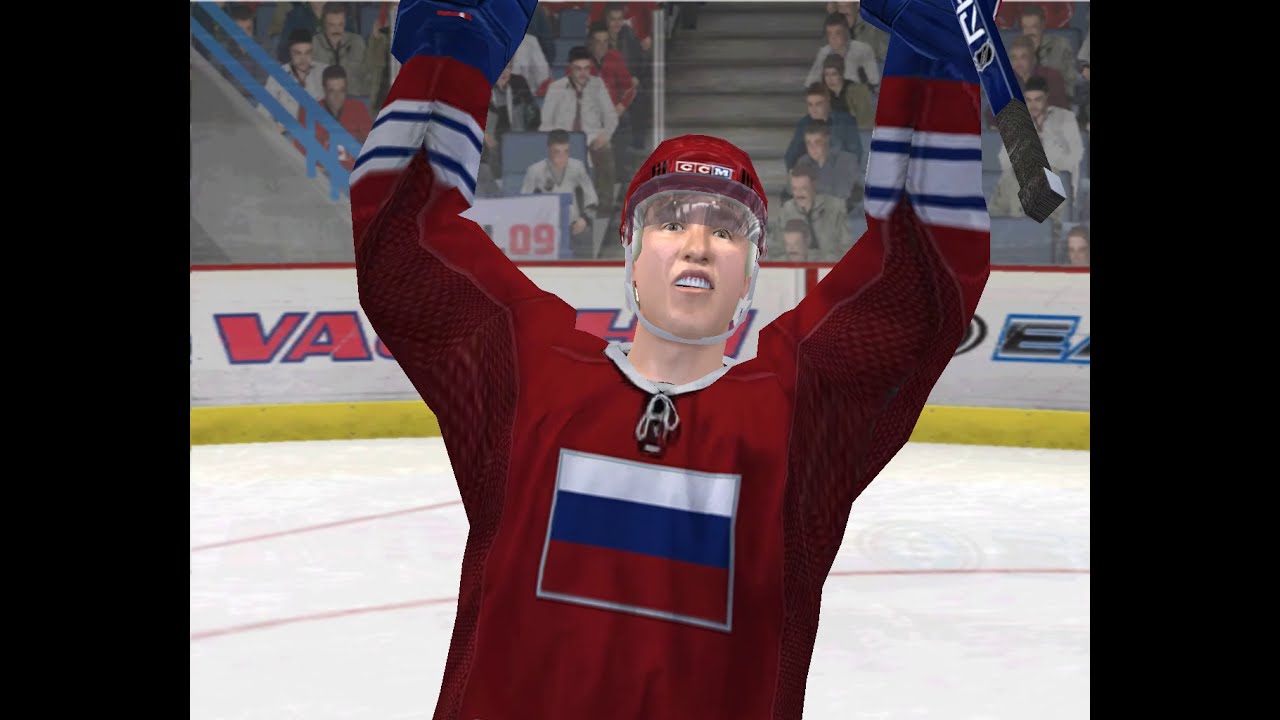 NHL 09 - PC (2008) - Canada vs Russia - Final - EA Sports World Cup Tournament