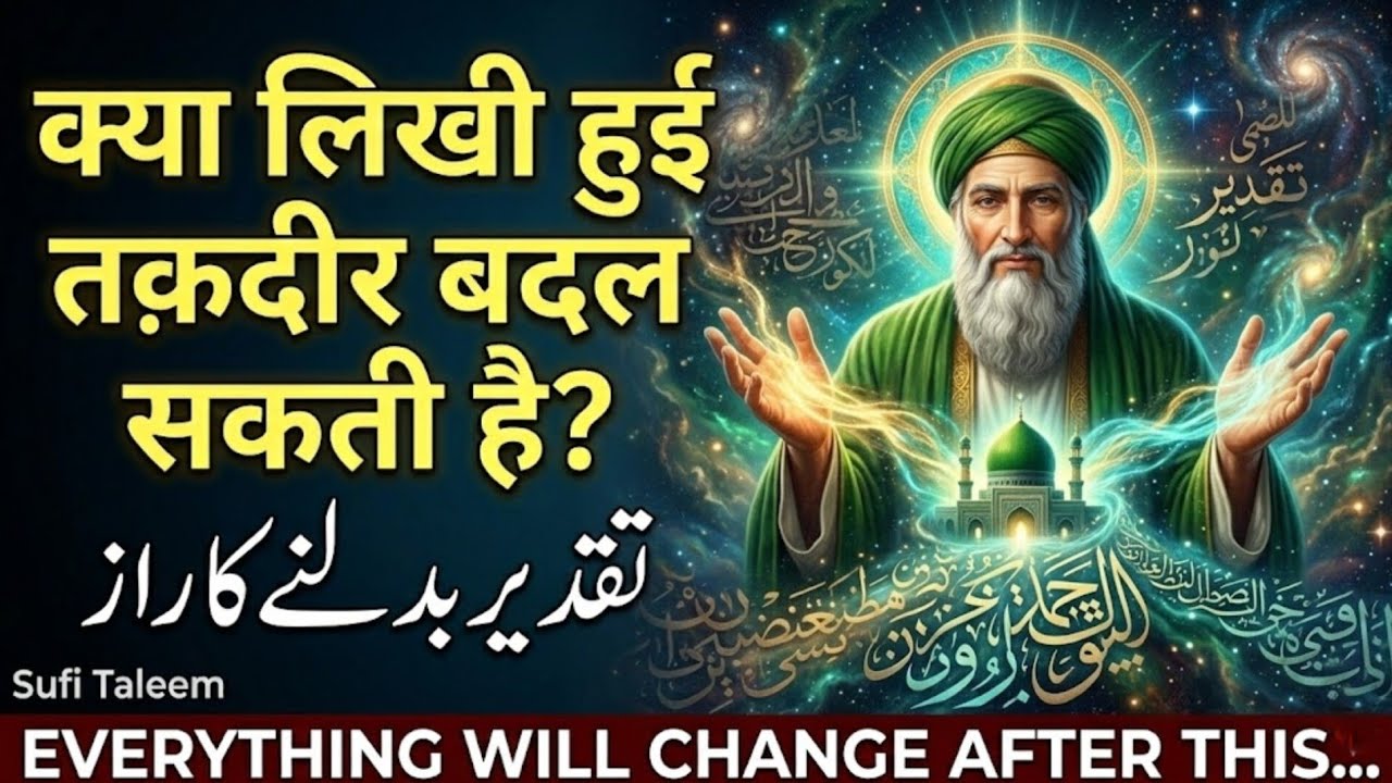 Kya Likhi Hui Taqdeer Badal Sakti Hai? | Bas Ek Baar Ise Sun Lo | Sufi Taleem