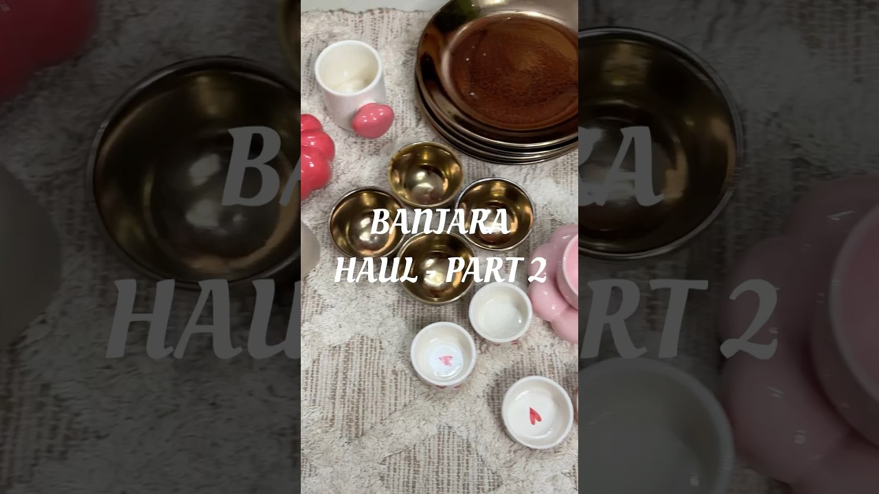 Banjara Market Haul | Kitchen and decor #banjara #youtubeshorts #minivlog