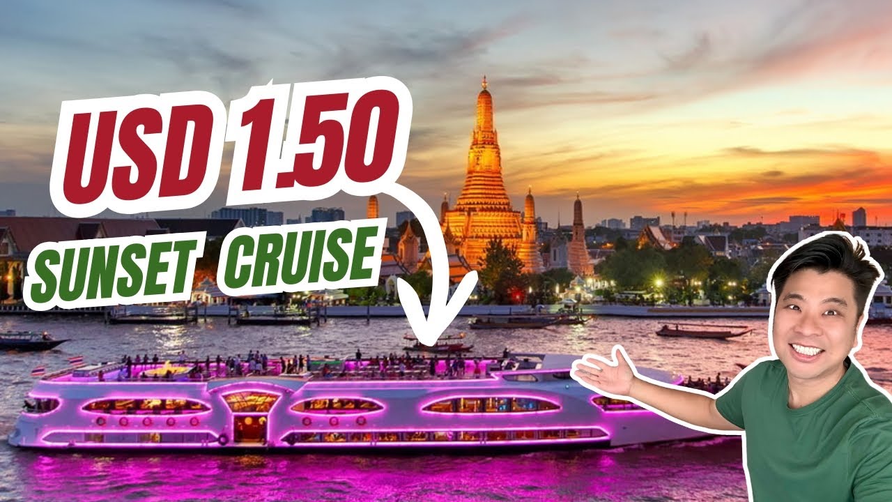🇹🇭 🛥️ ОБЯЗАТЕЛЬНО К ПРОВЕДЕНИЮ В БАНКОКЕ: Круиз на закате по реке Чао Прайя (всего 1,50 $!)