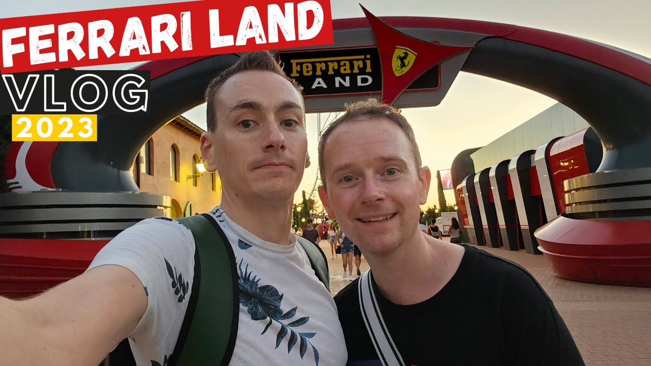 Ferrari Land PortAventura Vlog | Red Force On Ride & Night