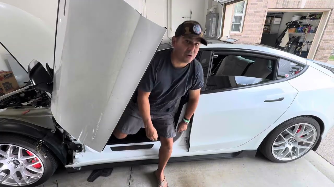 Tesla LAMBO door adjustment #verticaldoorsinc #tesla #model3 
