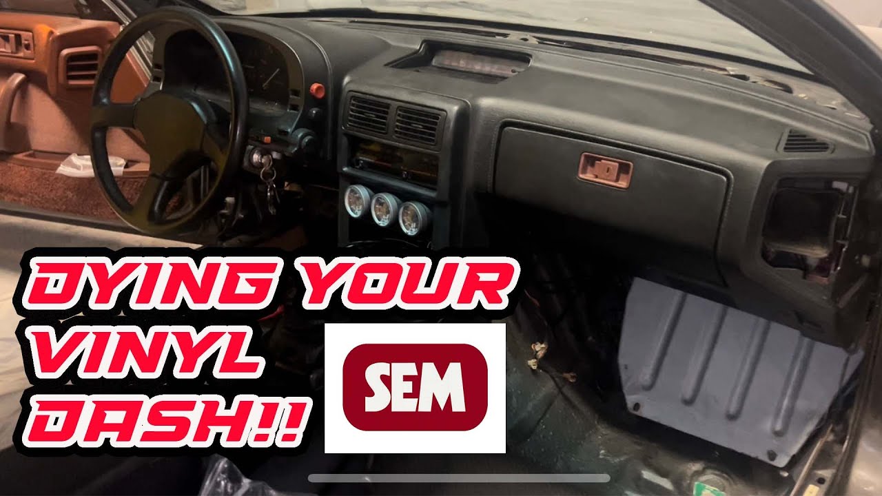 Painting my Rx7 dash with SEM products