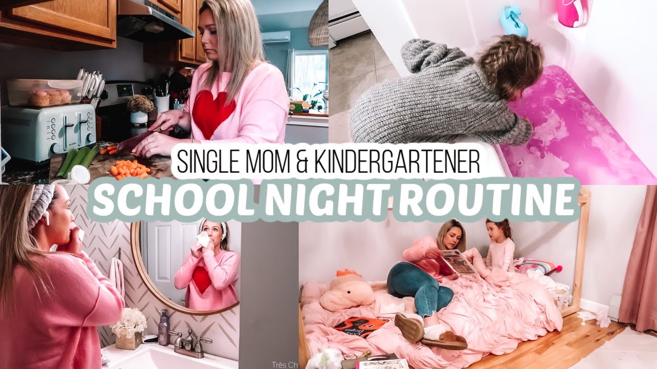 SCHOOL NIGHT ROUTINE OF A SINGLE MOM & KINDERGARTENER| CHICKEN & DUMPLINGS| Tres Chic Mama