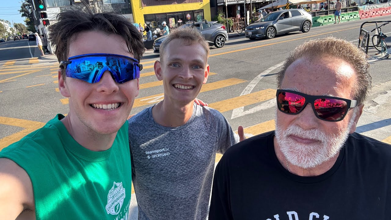 We met Arnold Schwarzenegger!!!🤯