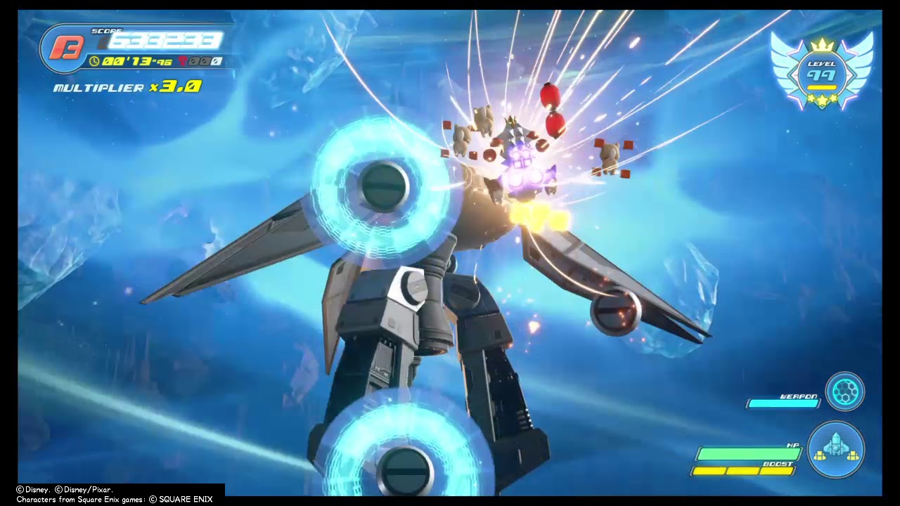 KINGDOM HEARTS III Schwarzgeist No Hit A-Rank
