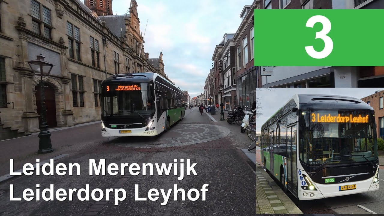 Qbuzz lijn 3: Leiden Merenwijk - Leiderdorp Leyhof | Qbuzz ZHN | Qbuzz 8105 | 2025