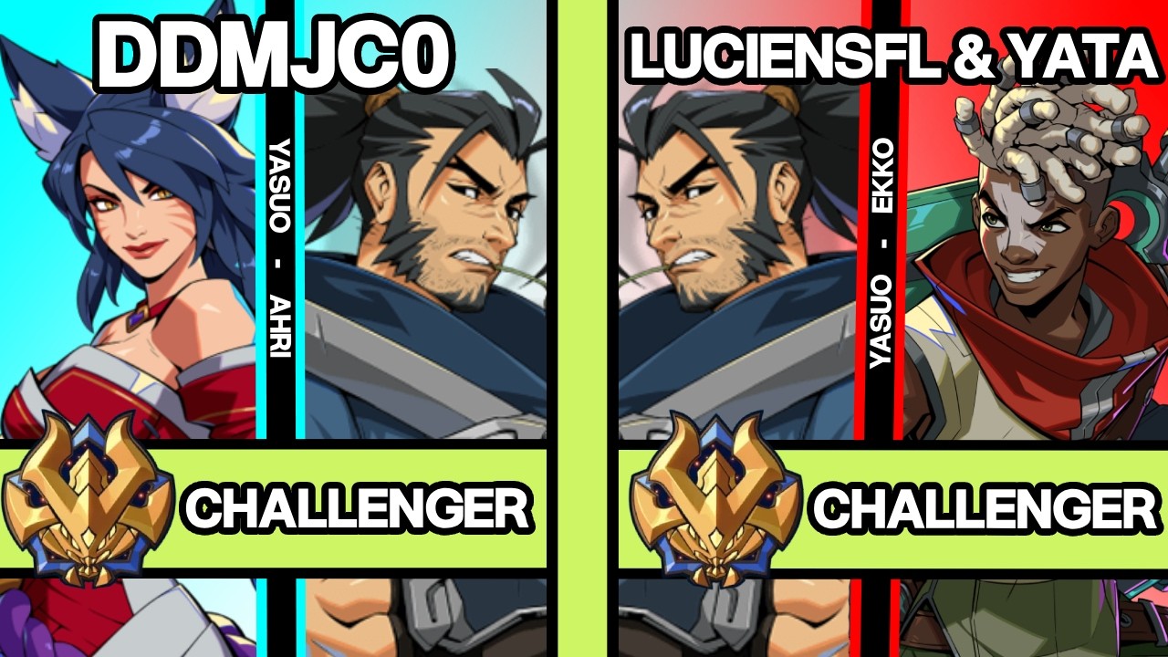 2XKO ▰ DDMJC0 (Yasuo-Ahri) vs LUCIENSFL & YATA (Yasuo-Ekko) ▰ 2XKO Pro Replays