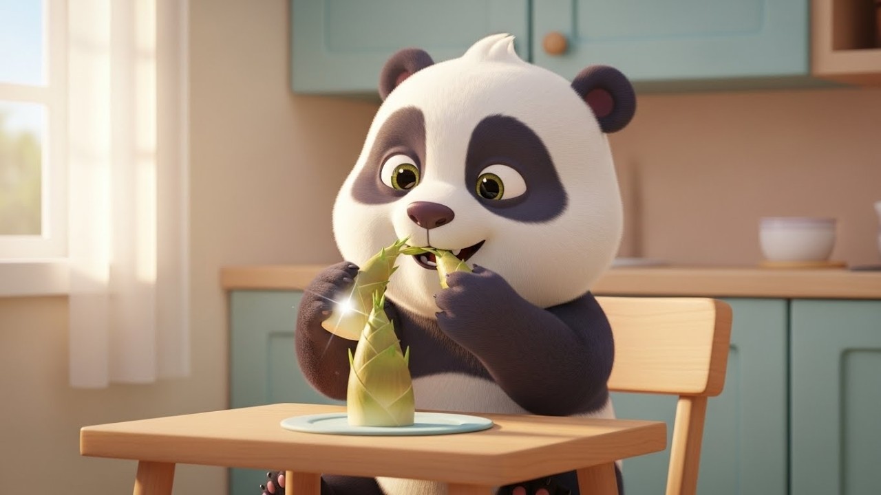 Завтрак-танец маленькой панды «Ням-ням» 🐼🥣✨ | Мультфильм для детей и весёлые приключения