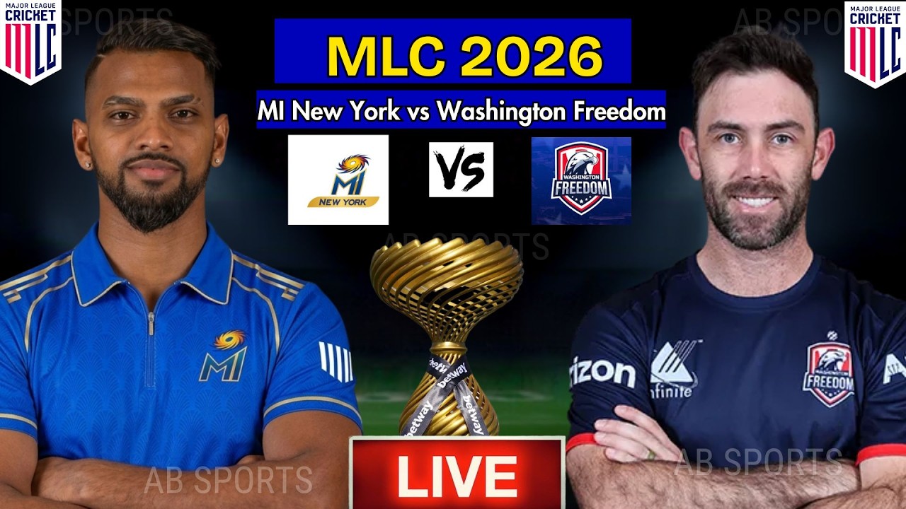 MLC 2026 Матч 5 | MI New York против Washington Freedom: составы команд | MINY против WAF | MLC 2...