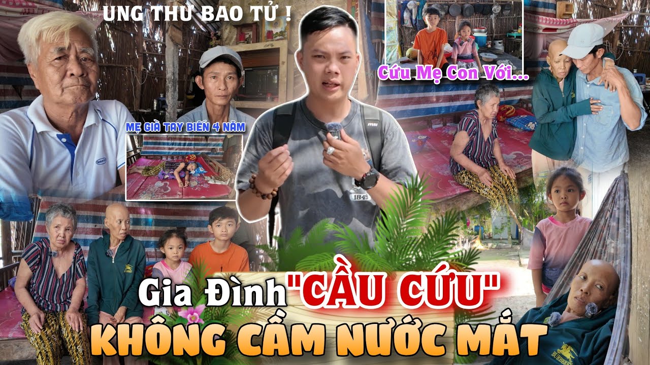Không Cầm Được Nước Mắt Hoàn Cảnh Chị Thuyền Bệnh Ung Thư Bao Tử Mẹ Già Tay Biến Sợ Bỏ Lại Con Thơ ?