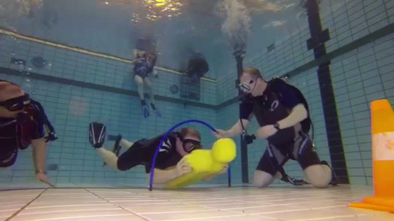 Albacare, duiktraining met duikspullen in het Graaf Ottobad Zutphen.