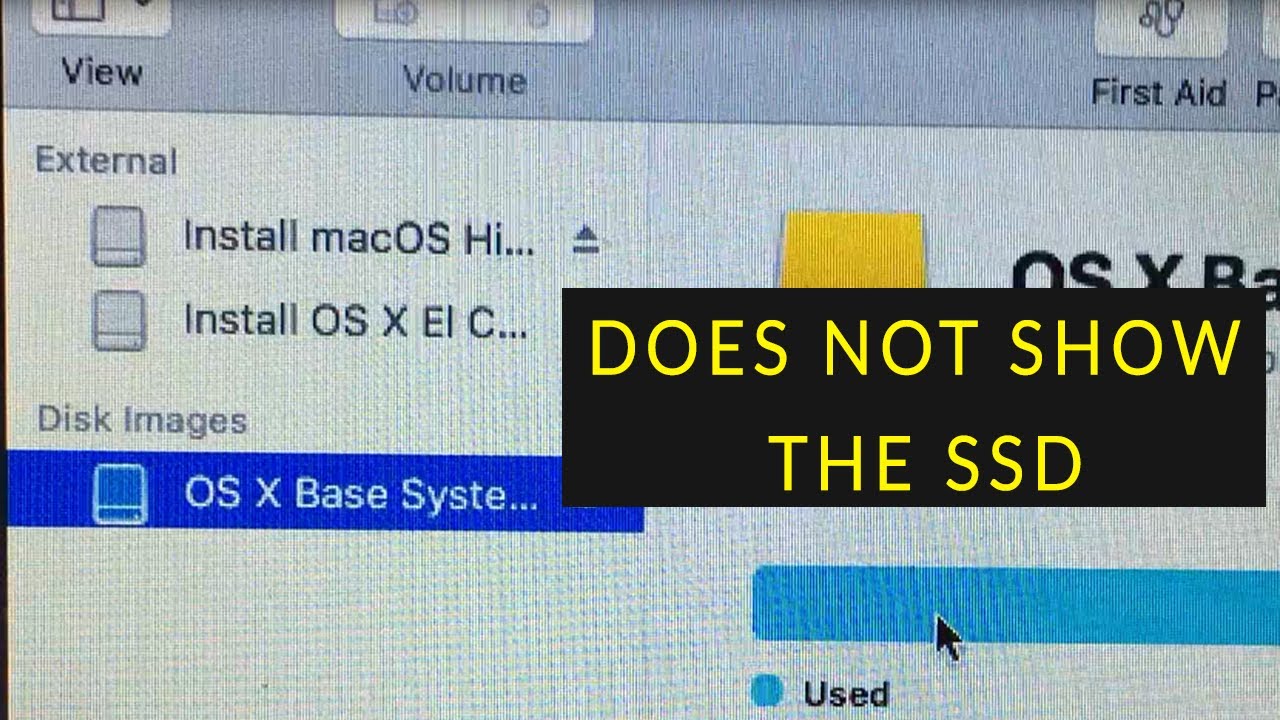 SSD not showing in Disk Utility SOLVED !!!