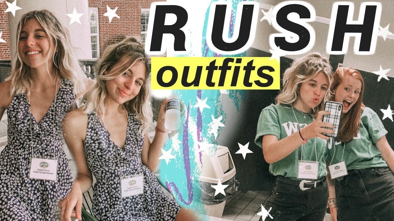RUSH OUTFITS OF THE WEEK: Sorority Recruitment + My Sorority Reveal!