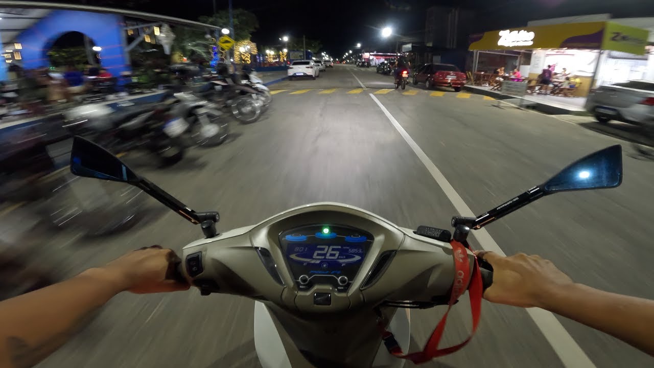Night Ride Through the Neighborhoo | Honda Biz 125 | POV [4K]
