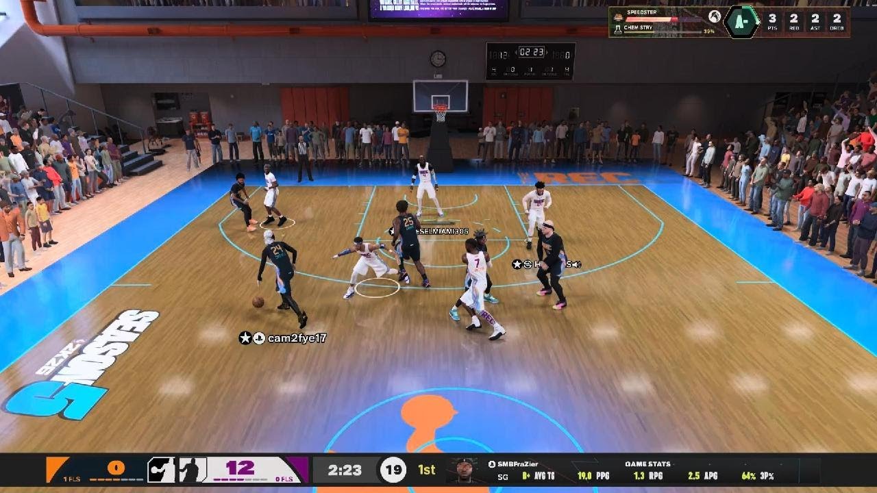 NBA 2K26. 6'11 C Kevin Garnett Glass Guardian Stretch Riser Build. Solo Rec Gameplay Highlights.