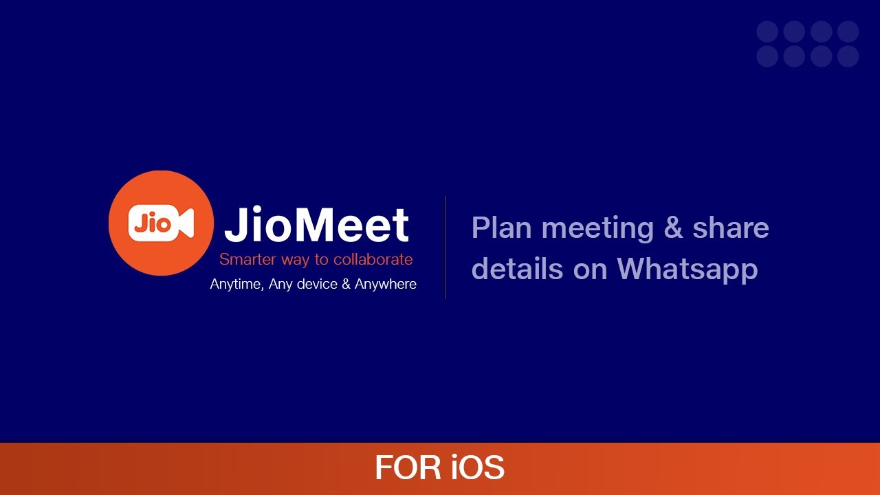 How to Plan a Meeting and Share Meeting Details on WhatsApp | iOS