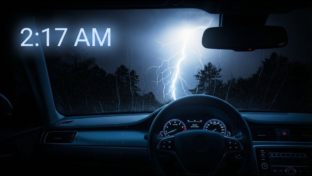 Cozy Car in Rain Storm | 8 Hours of Soothing Ambience for Insomnia and Anxiety Relief