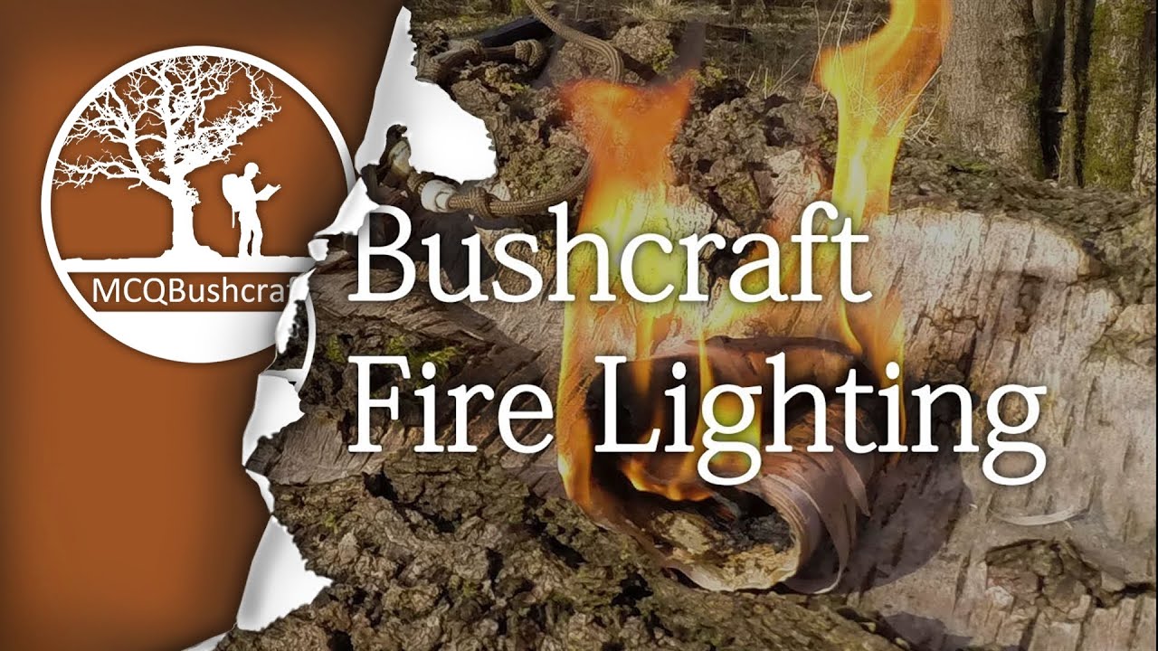 Bushcraft Fire Lighting Flint & Steel, Fire Piston, Ferro Rod & Bow Drill