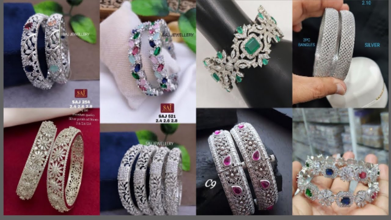 Silver bangles design |new bangles design | jewelry design Silver |  bangles design