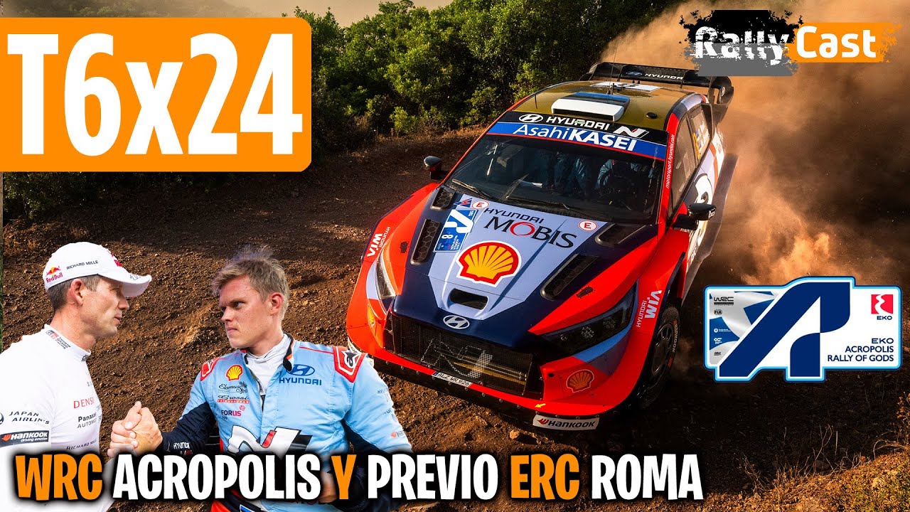 T6X24: Sergi Pérez y Áxel Coronado desde el ferry | Resumen WRC Rally ACROPOLIS y Previo ERC ROMA